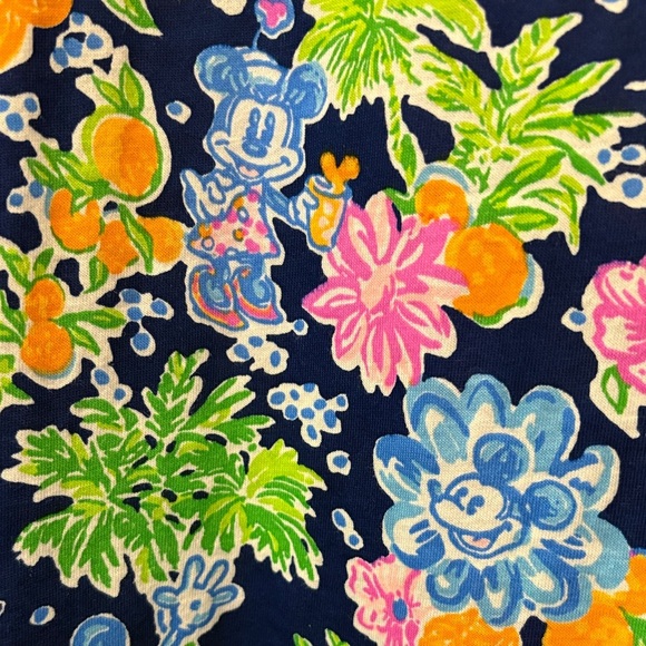 Disney x lily Pulitzer- Floral Short Sleeve Dress NWT - Picture 4 of 9